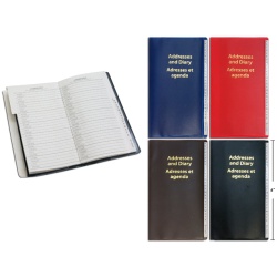 ADD.BK/DIARY VINYL COVER 3.5X6 4 ASSTD COLOUR RS"