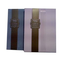 Notebook Velvet Cover 7.5x10.25"192pgs. Grey Or Pink Markings"