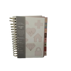 Security Log Book 6 x 8.5" 8 Tabs C.R. Gibson"