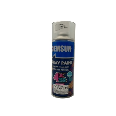 Spray Paint Matt White 300g. Demsun