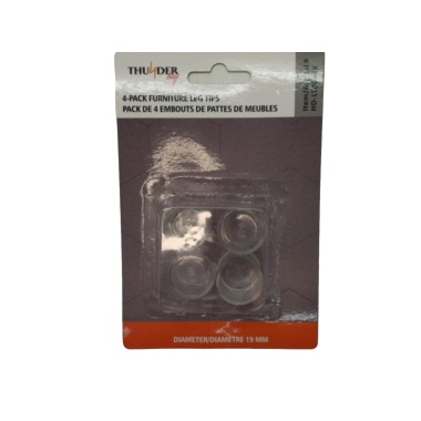 Furniture Leg Tips 19mm 4pk.