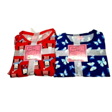 Ladies 2pc. Super Soft PJ Set Pink Laundry