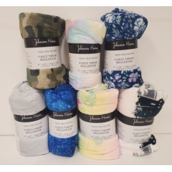 Polar Fleece Throws 50x60 inch – Assorted (endcap)