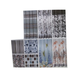 Shower curtain printed fabric 70x72 inch 178x183cm assorted designs
