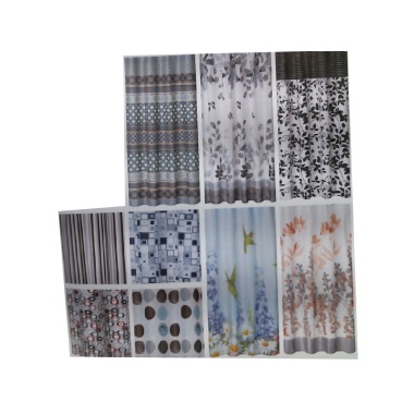 Shower curtain printed fabric 70x72 inch 178x183cm assorted designs
