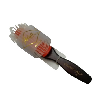 Hairbrush Dark Wood Handle w/Orange Euro Tech Alya Canada