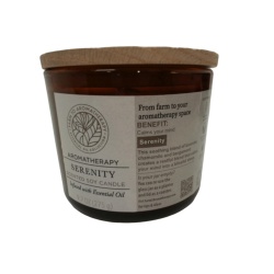 Scented Soy Candle 9.7oz. 2 Wick Serenity Aromatherapy