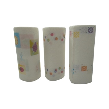 Paper Towels 24 Rolls x 74 Sheets Assorted Printed Brown Box - each sold individually