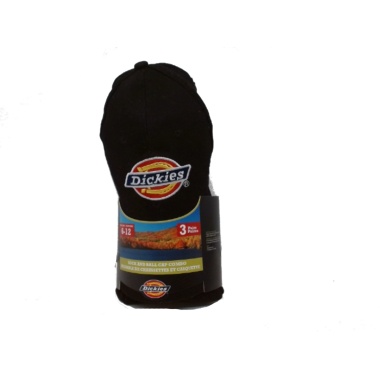 Socks 3 Pairs & Baseball Cap Combo Black Dickies (endcap)