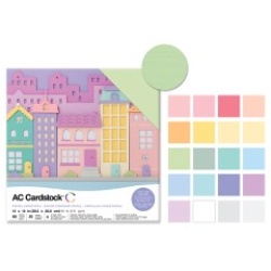 Scrapbook Cardstock: 12x12" 80lb 216gsm... D) Pastel Colors"