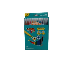 Markers 20pk. Ultra Washable Ass't Colours Bic Kids