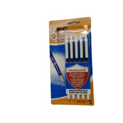 Pen Bic Prevaguard 5pk. Blue Ink Clic Stick