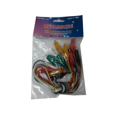Clip Alligator Test Lead jumper 10pk.