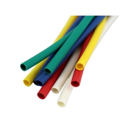 Heat shrink tubing 1/8 inch 6 inch pieces 3:1 bag of 10 assorted colours