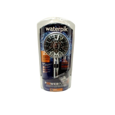 Hand Held Shower Head w/Pause 7 Sprays 2x Massage Force Waterpik