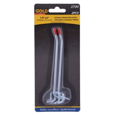 Peghook 4 inch 1/8 2 pack