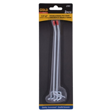 Peghook 6 inch 1/8 2 pack