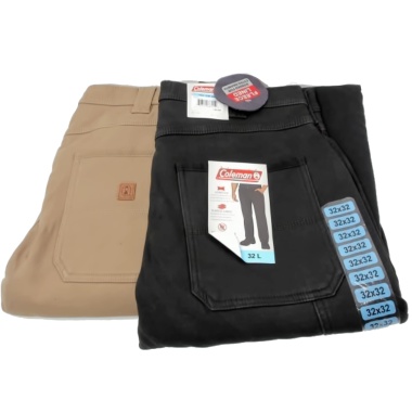 Fleece Lined Pants Size 32 Waist Ass't Colours Coleman