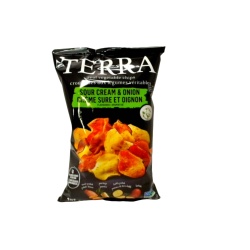 Real Vegetable Chips Sour Cream & Onion 141g. Terra