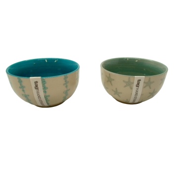 Dip Bowl 4 Ceramic Coastal Stamp (or 3/$4.99)