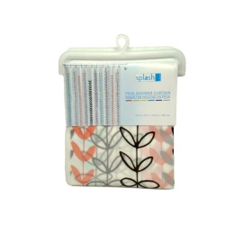 PEVA Shower Curtain Wisteria Blush 70 x 72" Splash Home"