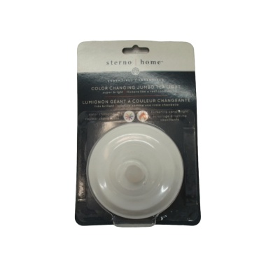 Colour Changing Jumbo LED Tea Light Sterno Home