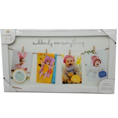 Clothespin Collage Frame 18x10