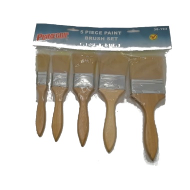 Paint brush set 5 pc 1, 1.5, 2, 2.5, 3 inch