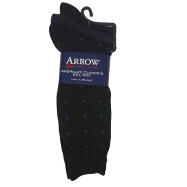 Arrow Men Socks / Black, Navy 3 pack size 7-12