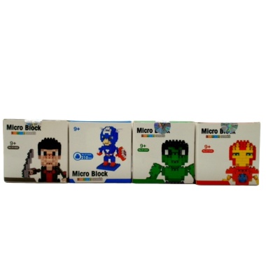 Micro Block Building Toy Super Heroes Ass't