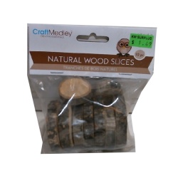 Craftwood: Natural Wood Trunk Slices 10pk