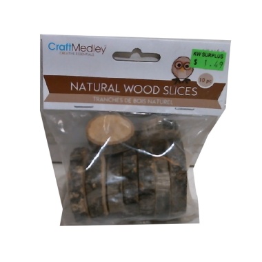 Craftwood: Natural Wood Trunk Slices 10pk