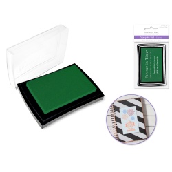 Stamp Ink Pad Green 1.5x2.5" Pigment Solid Color"