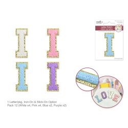 2.5 Iron-On Letter/Sticker Patch 3D Chenille I"