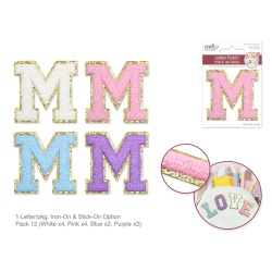 2.5 Iron-On Letter/Sticker Patch 3D Chenille M"