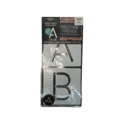 Adhesive Stencils 3 Round Font 26pcs.  Welcome Friends"