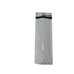 Chenille Stems 12 100pk. White"