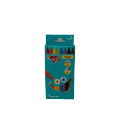 Crayons 8pk. Wrap Free Ass't Colours Bic Kids