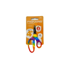 Kids Scissors 5 Pointed Tip Rainbow Fiskars"