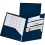 4 Pocket Poly Folder Navy Divide It Up Oxford