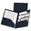 4 Pocket Poly Folder Navy Divide It Up Oxford