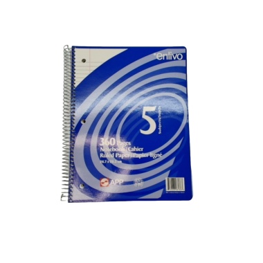 5 Subject Notebook 360 Pages Enlivo