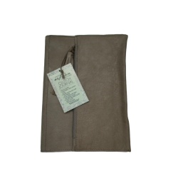 Clutch Journal Grey Leather 192 Lined Pages Artisan By Lang