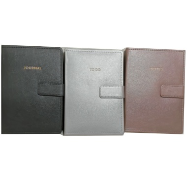 Journal Leatherette 256pgs. Lined Assorted Colours - each sold individually