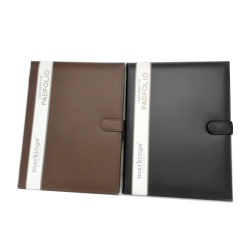 Leatherette Padfolio 9.5 x 12.25" Black Or Brown Markings"