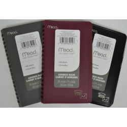 Address Book 82 Shts 6-5/8x3-13/16" Mead"