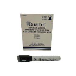 Dry Erase Markers 12pk. Black Chisel Tip Quartet (or $0.99ea)