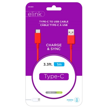 Cable - USB Type-C® 3.3ft Red
