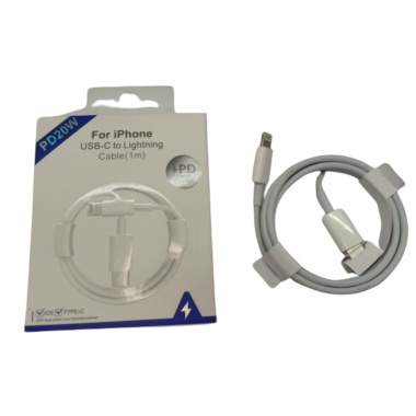 Cable 3FT High Type-C® - Lightning™ 14/13/12/11 Pro Max/iPad/iPod/AirPods, Charging, Data Transfer