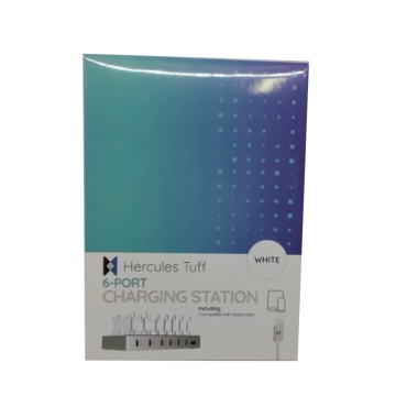Charging Station 6 Port w/Lightning™ Cable Hercules Tuff(display)